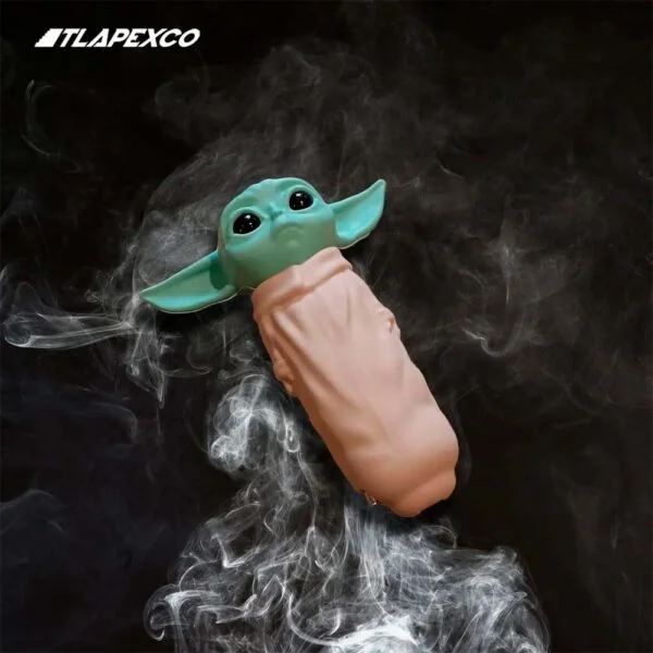 Glitch pipa silicón baby yoda