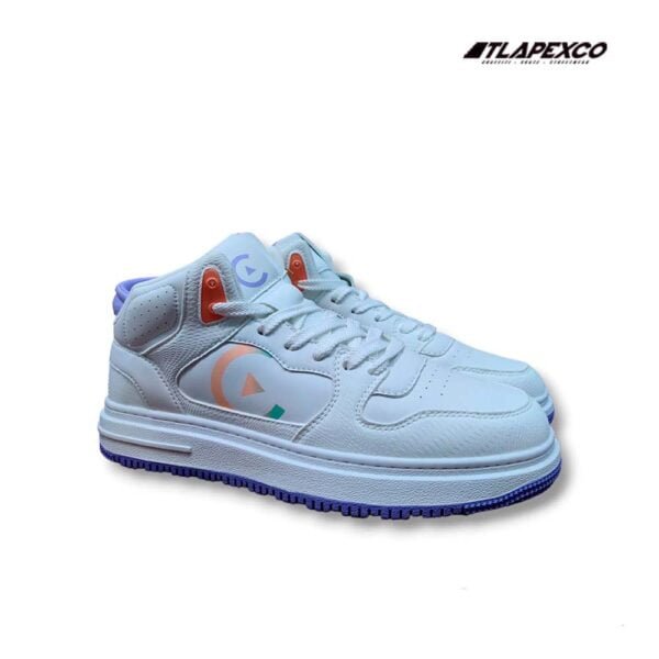 Core tenis retro hi blanco purpura - Image 4