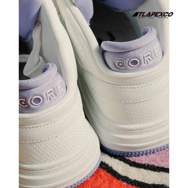 Core tenis retro hi blanco purpura - Image 3