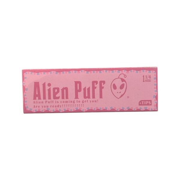 ALIEN PUFF ROLLING PAPERS PINK + TIPS 1 1/4