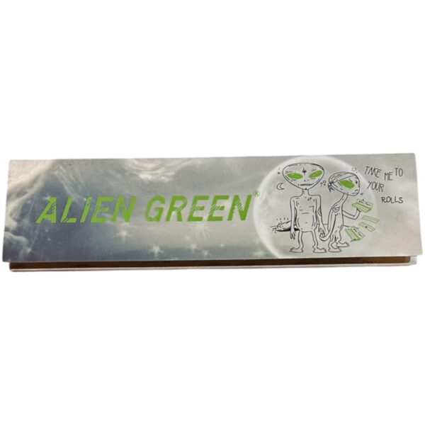 ALIEN GREEN HEMP ROLLING PAPERS KING SIZE