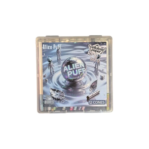 ALIEN PUFF CONO PRE ROLADO KS CELULOSA 12 PACK