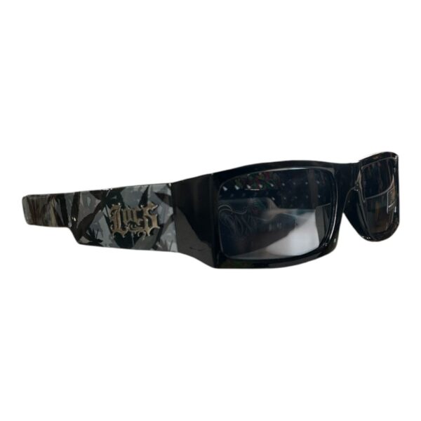 LOCS GAFAS NEGRAS CON DISEÑO DE HIERBA