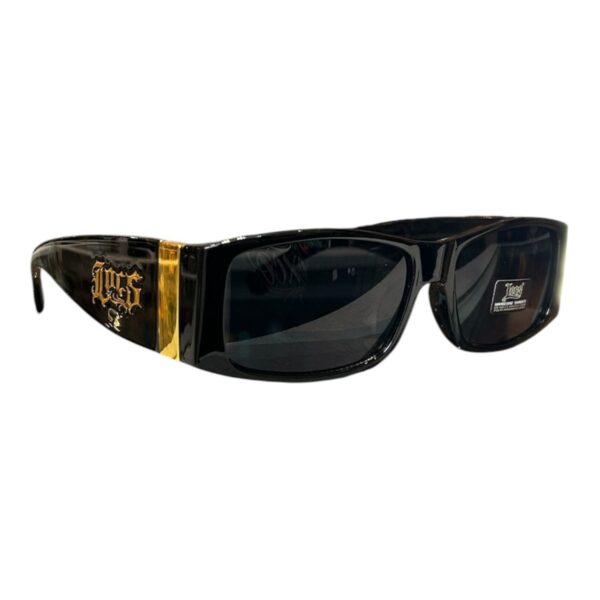 LOCS GAFAS NEGRAS CON DORADO