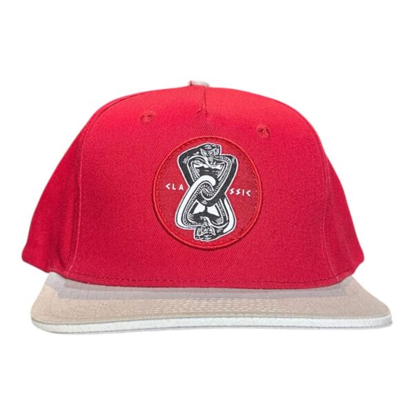 CLASSIC CAPS SNAP PARCHE ROJO/GRIS