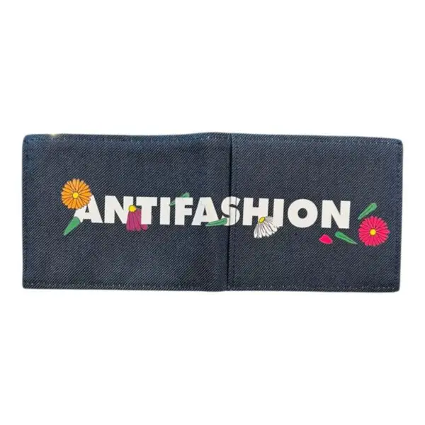 ANTIFASHION CARTERA FLORES BLACK
