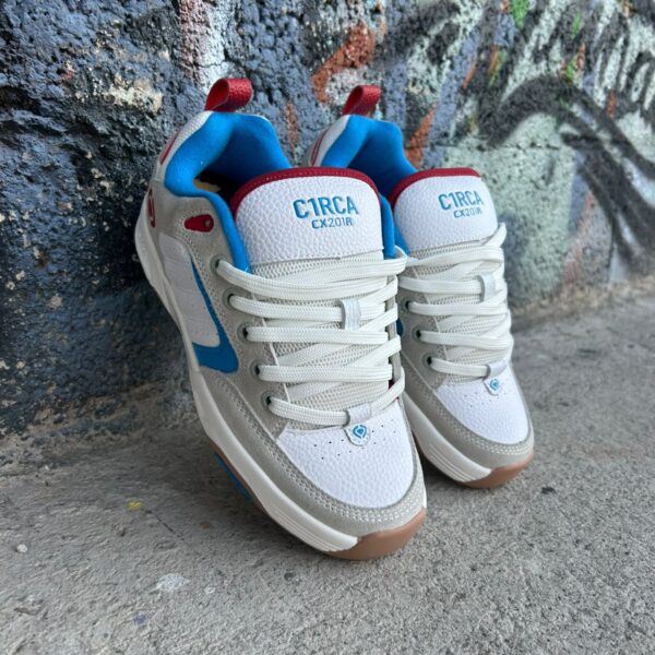 CIRCA TENIS CX201R WHITE/ATLANTIC/RED