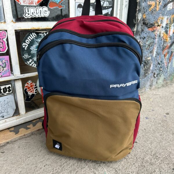 PRAYERS BACKPACK ESCOLAR BLUE/BROWN
