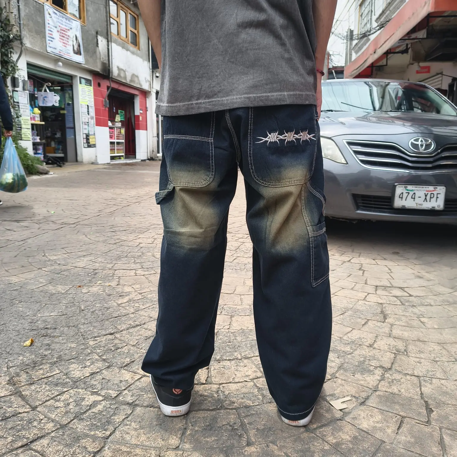 BENZAA PANTALON PUAS VERDE AZUL - Image 2